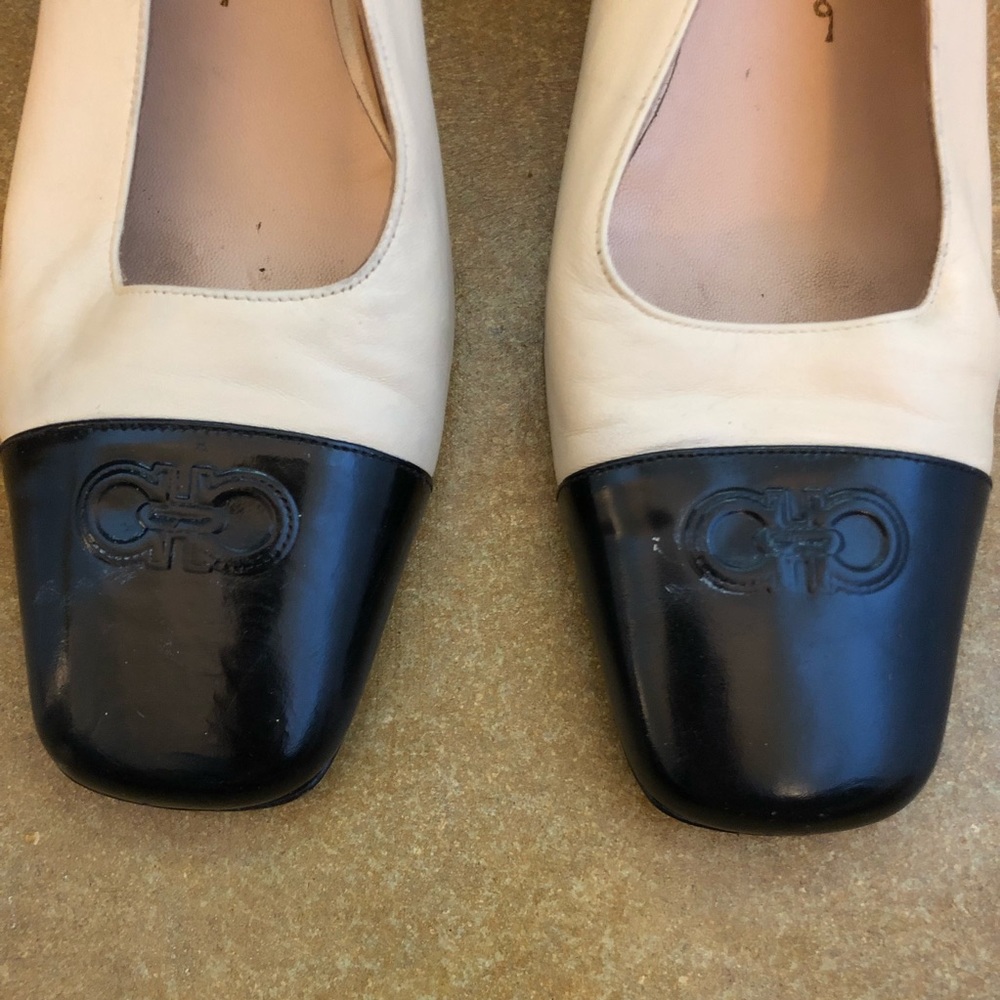 Ferragamo Two Tone Slingbacks - image 2